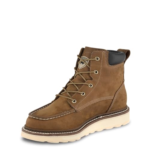 Irish Setter, Ashby, Men's, 6', Soft Toe, Work Boot, Tan Nubuck, 11 D (Medium)