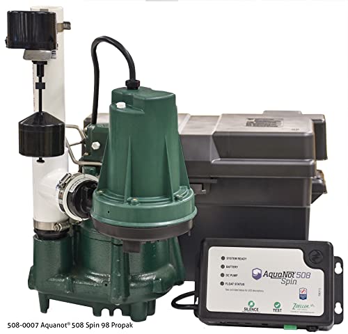 Zoeller Aquanot 508-0007 12 Volt backup sump pump WITH M98 pump