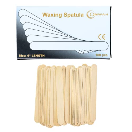 OMWAH 100 Large Wax Waxing Wood Body Hair Removal Sticks Applicator Spatula