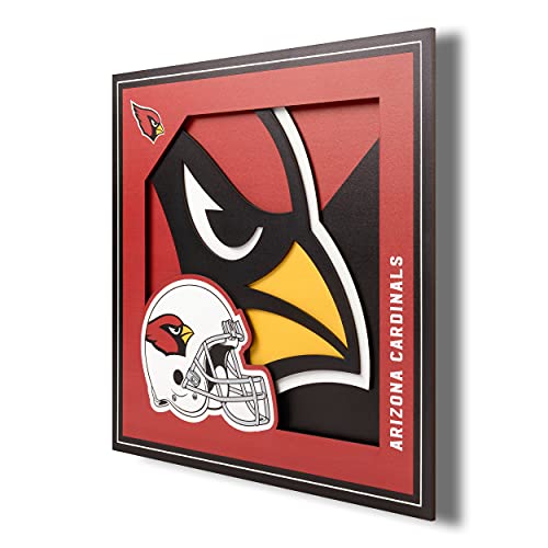 YouTheFan NFL Arizona Cardinals 3D Logo Series Wall Art - 12x12