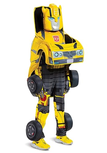 Disguise Transformers Kids Bumblebee Converting Costume - 4/6, Yellow