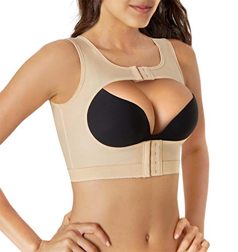 BRABIC Push Up Bra Shapewear Posture Corrector for Women Chest Support Lifter Tops Vest Shaper (Beige, M)