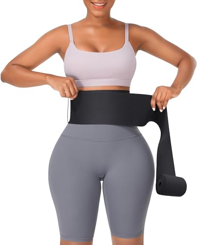 FeelinGirl Waist Trainer for Women Waist Wrap Tummy Control Waist Shaper with Loop Waist Trainer for Lower Belly Fat