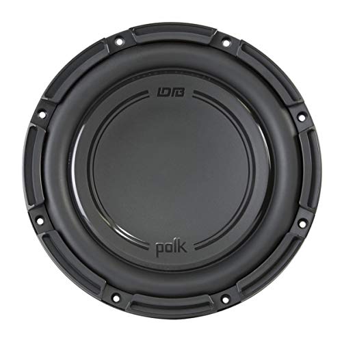 Polk Audio DB1042 DVC - DB+ Series 10' Shallow Subwoofer for Marine/Car Sound System, 28Hz-200Hz Frequency Response, Dual 4-Ohm Voice Coils & Polypropylene Woofer Cone