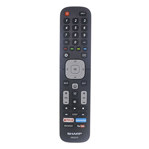 Original Sharp EN2G27S TV Remote Control with Netflix, YouTube, and Browser Buttons