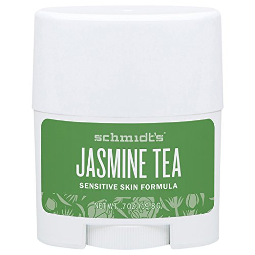 Schmidt's Jasmine Tea Deodorant Sensitive Skin Formula, 0.7 oz / 19.8 g, Travel-Sized