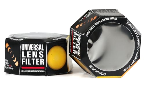 DayStar Filters ULF50 50mm Binocular White-Light Universal Solar Lens Filter, 50-69mm OD, 2-Pack