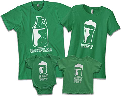 Threadrock Growler | Dad Father Men's T-Shirt | X-Large, Kelly Green