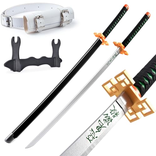 PZOEWUESR Muichiro Sword Props.Demon Slayer Sword -41 inch， Anime Props for Cosplay and Collection. Anime Original Texture