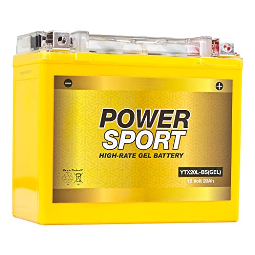 ExpertPower 12 Volt 20 AH, GEL Type, 340 CCA, Rechargeable Maintenance Free Motorcycle Battery, Replace SLA AGM Type