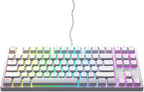 Xtrfy K4 RGB Tenkeyless White Edition, Mechanical Gaming Keyboard with RGB, US