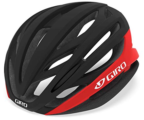 Giro Syntax MIPS Adult Road Cycling Helmet - Matte Black/Bright Red, Medium (55-59 cm)