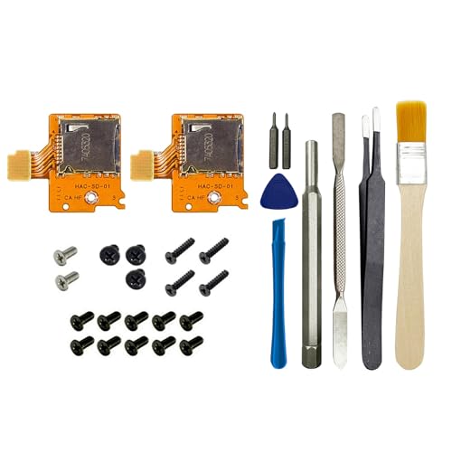 Onyehn 2pcs Micro SD Card Reader Replacement Repair Part for Nintendo Switch HAC-SD-01,TF Memory Card SlotSocket Reader Board Replacement for NS Console