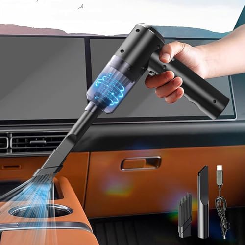 Deals of The Day Lightning Deals Today Prime Outdoor Car Vacuum with Powerful Suction, Mini Vacuum for Crevices, Keyboard Cleaner, USB Rechargeable Vacuum Cleaner Deal of The Day Prime Today
