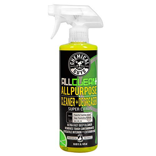 Chemical Guys CLD 101 16 All Clean+ Citrus Based All Purpose Super Cleaner, Safe for Cars, Trucks, SUVs, Motorcycles, RVs & More, 16 fl oz, Citrus Scent