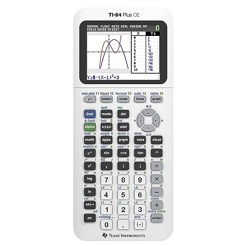 Texas Instruments TI-84 Plus CE Color Graphing Calculator, Bright White