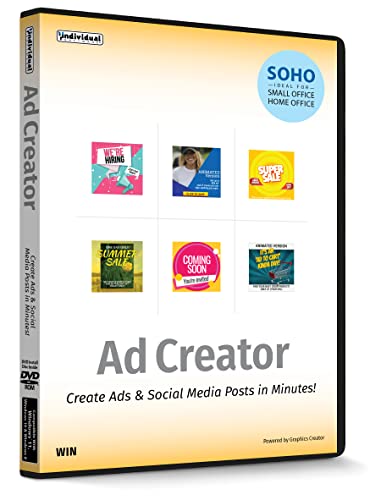 Ad Creator - Windows - Professional Ads for Business, Website, Print with Hundreds of Templates and Library of Free Photos & Videos – Windows/PC