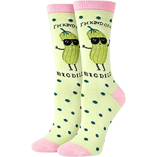 sockfun Funny Gifts For Women Mom Wife Her, Pickle Gifts For Pickle Lovers Pickle Socks, Novelty Silly Socks