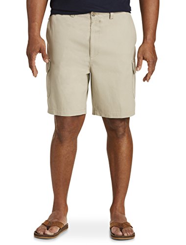 Harbor Bay by DXL Men's Big and Tall Continuous Comfort Cargo Shorts Khaki x