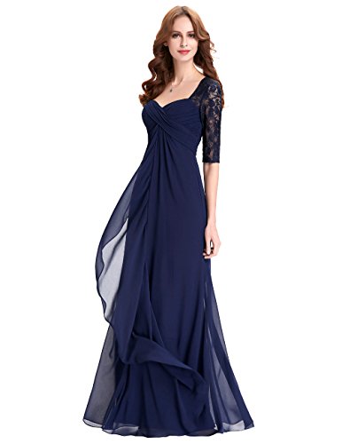 Vampal Navy Blue Sweetheart Empire Waist Mother of The Bride Dress 16 Navy Blue