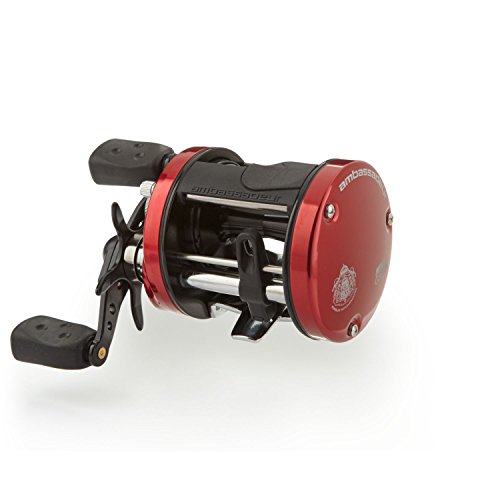 Abu Garcia Ambassadeur SX Conventional Reel, Size 6600 (1292730), 3 Stainless Steel Ball Bearings + 1 Roller Bearing, Synthetic Star Drag, Max of 12.5lb