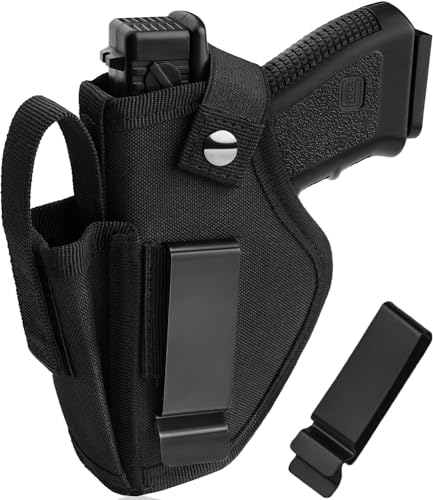 Gun Holster for Men/Women, 380 Holster, Pistol Holster for Glock 43x Holster, IWB/OWB 9mm Holsters for Concealed Carry, Right/Left Holster Fits Glock19,17,23,26,27,42,43 S&W M&P Sig