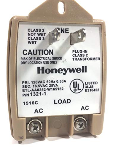 Honeywell Intrusion 1321-1 Transformer 16.5VAC 25VA
