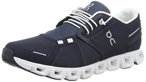 On Men's Cloud 5 Sneakers, Midnight/White, 10.5 Medium US