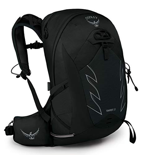 Osprey Tempest 20L Women's Hiking Backpack with Hipbelt, Stealth Black, WM/L