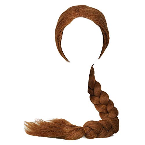 Coslive Princess Fiona Wig Ultra-long Brown Braid Wig Cosplay Accessory