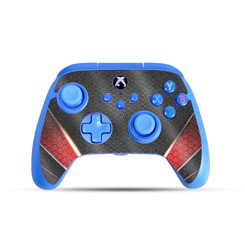 Glossy Glitter Gaming Skin Compatible with PowerA Xbox Series X|S Enhanced Wired Controller - Hex Rays - Premium 3M Vinyl Protective Wrap Decal Cover | Crafted in The USA by MightySkins
