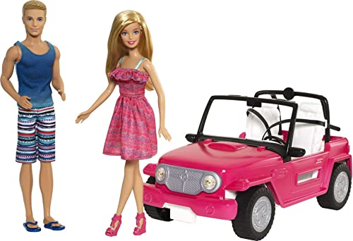 MATTEL Barbie Beach Cruiser Barbie Doll and Ken Doll [Amazon Exclusive]