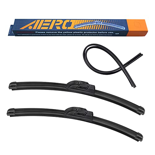 AERO Voyager 26' + 18' Premium All-Season OEM Quality Windshield Wiper Blades with Extra Rubber Refill + 1 Year Warranty (Set of 2)