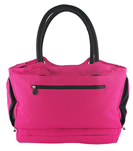 CoolBag Gen 2 Locking Anti-Theft Travel Tote With Insulated Cooler Compartment (Paradise Island Pink)