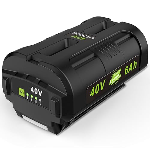 OP4060 40V 6.0Ah Lithium Battery Replacement for All Ryobi 40-Volt Power Tools OP4015 OP4026 OP40201 OP40261 OP4030 OP4040 OP40401 OP4050 OP40501 OP4050A OP40601 OP4060A RY40200 RY40403 RY40204
