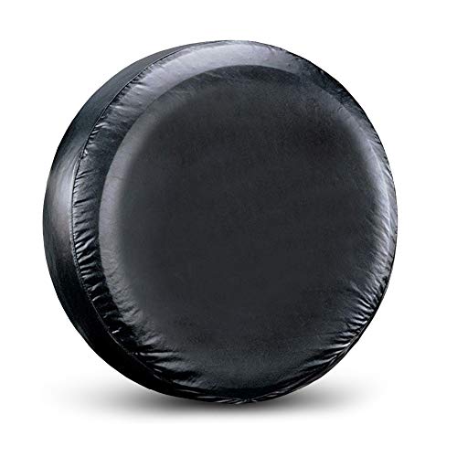 Spare Tire Cover Fit for Your SUV, Jeep, RV, Trailer, Truck, Waterproof Dust-Proof PVC Leather Tire Covers (15 inch for Diameter 27.56” - 29.53”)