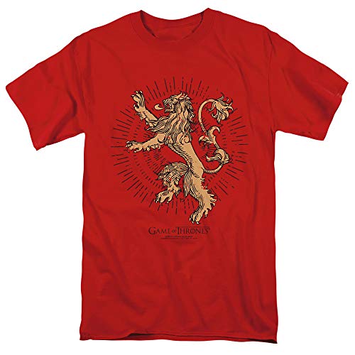 Game of Thrones Lannister Burst Sigil Unisex Adult T-Shirt, Lannister Burst Sigil, Large