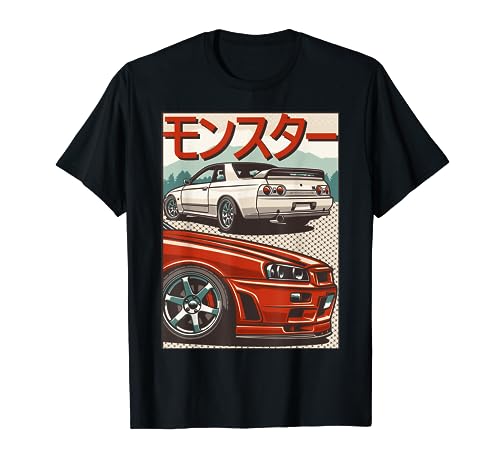 JDM Skyline R32 Car Tuning Japan Rising Sun Drift T-Shirt