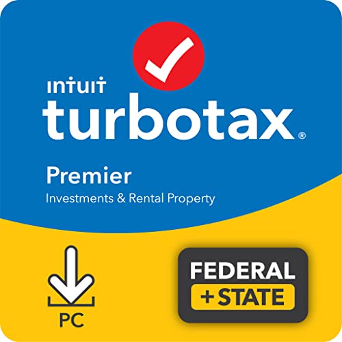 [Old Version] Intuit TurboTax Premier 2021, Federal and State Tax Return [PC Download]