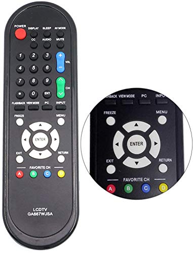 New GA667WJSA Replacement Remote Control for Sharp TV LC-32D49 LC-32D49U LC-37SB24 LC-32D44 LC-32D44U LC32D47U LC52SB55U LC37D44U LC-32D47 LC-32D47UT
