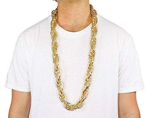 Largemouth 40' Heavy Rope Chain Old School Rapper Costume Bling!! (Gold)