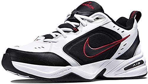 Nike Air Monarch IV Training Shoe (4E) - White/Black/Varsity Red, Size 12 US