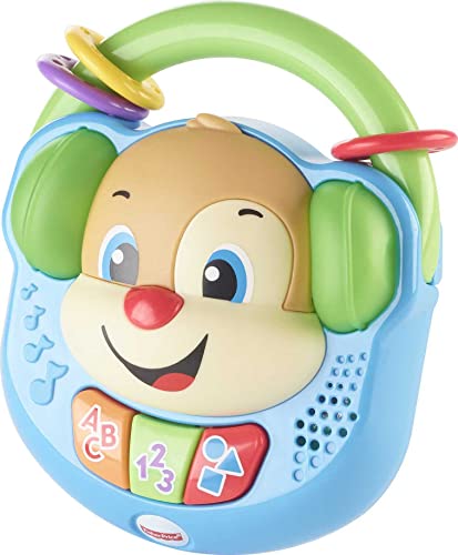 Fisher-Price Laugh & Learn Baby & Toddler Toy Sing & Learn Music Player Pretend Radio With Lights & Songs For Ages 6+ Months