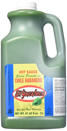 El Yucateco Habanero Hot Sauce - 68 oz. - Half Gallon (Green Habanero)