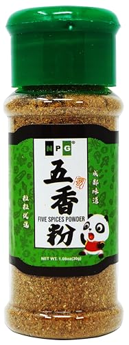 NPG Authentic Chinese Five Spice Blend 1.05 oz, Gluten Free, All Natural Ground Chinese 5 Spice Powder, No Preservatives No MSG, Mixed Spice Seasoning for Asian Cuisine & Stir Fry
