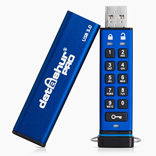 iStorage datAshur PRO 4 GB | Encrypted USB Memory Stick | FIPS 140-2 Level 3 Certified | Password Protected | Dust/Water Resistant