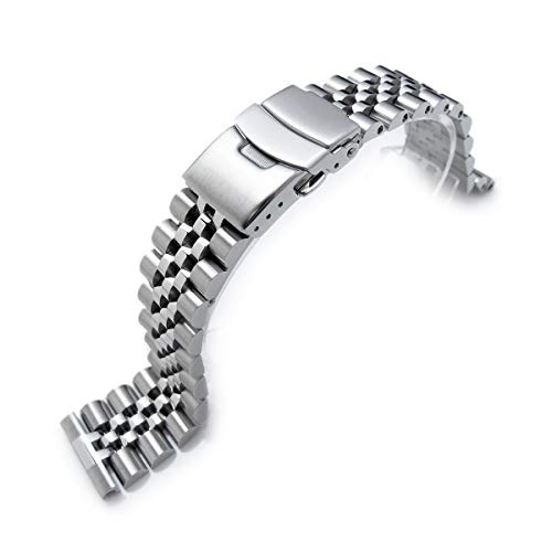 22mm Super-J Louis 316L Stainless Steel Watch Band, straight end universal version