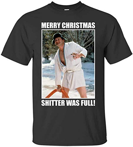 Cousin Eddie Merry Christmas Shitters Full National Christmas Vacation Funny Unisex T-Shirt Black
