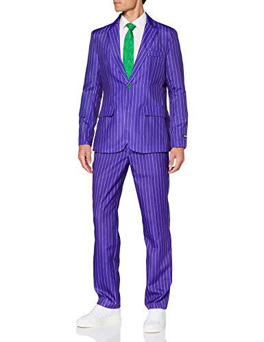 SUITMEISTER Men's Costume - The Joker DC Character Slim Fit Suit - Purple - Size Large