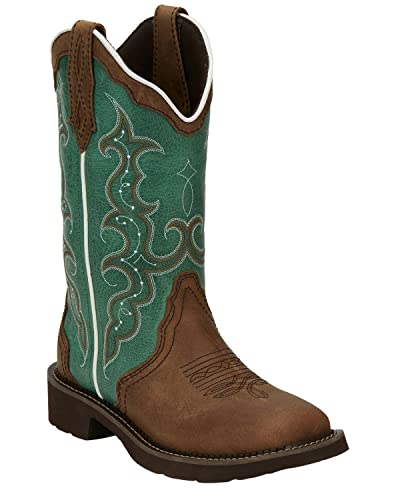 Justin Boots Womens GY2904 Barnwood Cow 9 B Brown